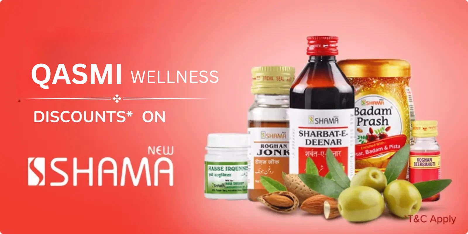 Qasmi wellness wholesale and retailer of Shama Products
